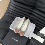 Chanel 新色芭蕾舞鞋  灰粉配色