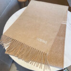 🆕LOEWE双面围巾，中克重双面羊毛和羊绒混纺围巾 - 图片 2