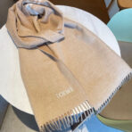 🆕LOEWE双面围巾，中克重双面羊毛和羊绒混纺围巾 - 图片 3