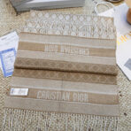 【DIOR 迪奥】 （金丝）今年又上新新款藤格纹100%山羊绒围巾啦 - 图片 4