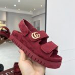 2025G家新款凉鞋卡红色 - 图片 3