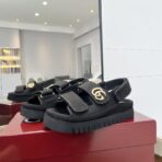 2025G家新款凉鞋卡黑色 - 图片 4