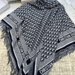 【字母】DIOR 迪奥CD提花logo印花大方巾围巾披肩毛毯三用