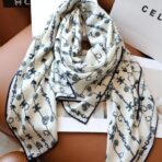 Celine凯旋门高定系列围巾 白色 - 图片 2