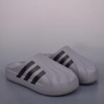 AD 贝壳头 Adidas Originals AdiFOM Superstar Mule包头拖鞋灰色