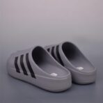 AD 贝壳头 Adidas Originals AdiFOM Superstar Mule包头拖鞋灰色 - 图片 2