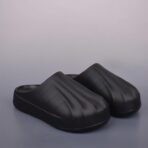 AD 贝壳头 Adidas Originals AdiFOM Superstar Mule包头拖鞋黑色