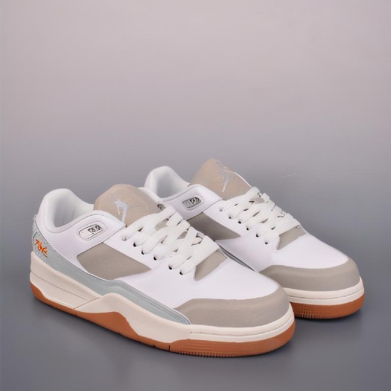 AJ 11代Air Jordan Flight Court 乔丹低帮复古篮球鞋 白色1_00001_ AJ 11代Air Jordan Flight Court 乔丹低帮复古篮球鞋 白色 - 图片 1