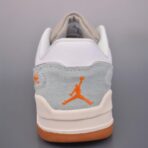 AJ 11代Air Jordan Flight Court 乔丹低帮复古篮球鞋 白色 - 图片 3