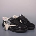 AJ1低帮 Air Jordan 1 Low 解构鞋带 三方联名倒钩黑色