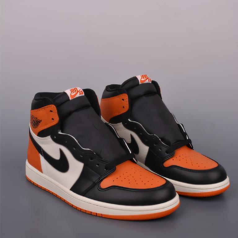 AJ1高帮 Jordan Air Jordan 1 High OG扣碎黑橘色1_00001_ AJ1高帮 Jordan Air Jordan 1 High OG扣碎黑橘色 - Image 1