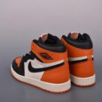 AJ1高帮 Jordan Air Jordan 1 High OG扣碎黑橘色 - Image 2