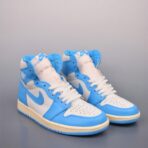 AJ1高帮 Jordan Air Jordan 1 High OG爆裂纹白蓝