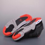 AJ4低帮 复刻麂皮黑红色 - 图片 3