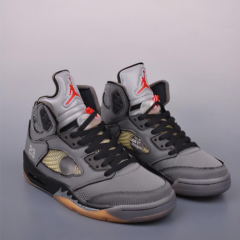 AJ六代OFF-WHITE x Jordan Air Jordan 5 Retro SP 黑蝉翼 高帮复古篮球鞋1_00001_ AJ六代OFF-WHITE x Jordan Air Jordan 5 Retro SP 黑蝉翼 高帮复古篮球鞋 - 图片 1