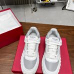 ALENTINO华伦天奴V家Freedots系列 情侣款 铆钉 休闲 运动鞋 滑板鞋 白灰配色