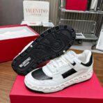 ALENTINO华伦天奴V家Freedots系列 情侣款 铆钉 休闲 运动鞋 滑板鞋 白黑撞色配色 - 图片 3