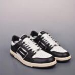 AMIRI Skel Top Low 'Black White' 黑白拼色低帮骨头休闲板鞋