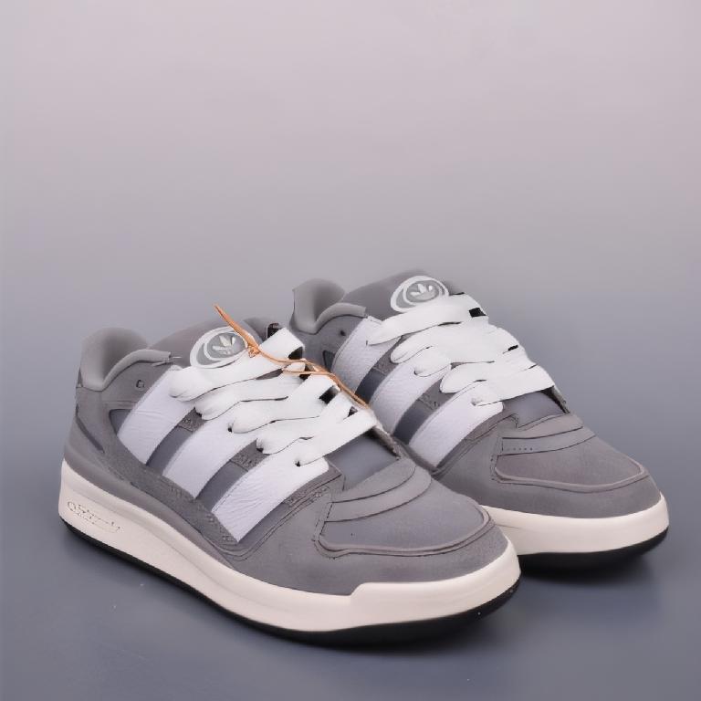 Adidas originals Forum 2000 CL 三叶草低帮 复古潮流休闲面包鞋 灰色1_00001_ Adidas originals Forum 2000 CL 三叶草低帮 复古潮流休闲面包鞋 灰色 - 图片 1