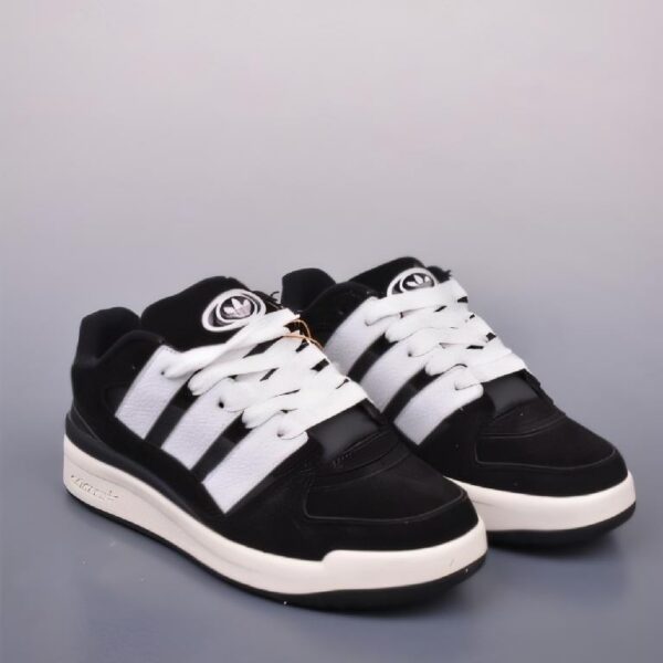 Adidas originals Forum 2000 CL 三叶草低帮 复古潮流休闲面包鞋  黑色