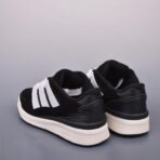 Adidas originals Forum 2000 CL 三叶草低帮 复古潮流休闲面包鞋  黑色 - Image 2