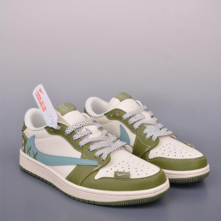 Air Jordan 1 Low 三方联名倒钩 Fragment x Travis Scott x 暴力熊 橄榄绿1_00001_ Air Jordan 1 Low 三方联名倒钩 Fragment x Travis Scott x 暴力熊 橄榄绿 - 图片 1