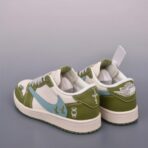 Air Jordan 1 Low 三方联名倒钩 Fragment x Travis Scott x 暴力熊 橄榄绿 - 图片 2