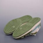 Air Jordan 1 Low 三方联名倒钩 Fragment x Travis Scott x 暴力熊 橄榄绿 - 图片 3