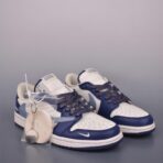 Air Jordan 1 Low 三方联名倒钩 蓝色