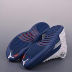 Air Jordan 12 AJ12乔12 男子篮球鞋  白蓝配色 - 图片 3