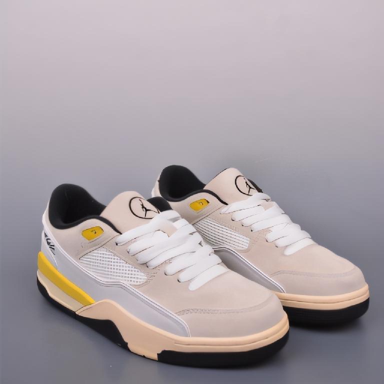 Air Jordan Flight Court 乔丹低帮复古篮球鞋 杏黄配色1_00001_ Air Jordan Flight Court 乔丹低帮复古篮球鞋 杏黄配色 - 图片 1