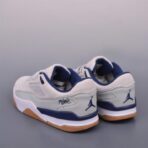 Air Jordan Flight Court 乔丹低帮复古篮球鞋 灰蓝配色 - 图片 4