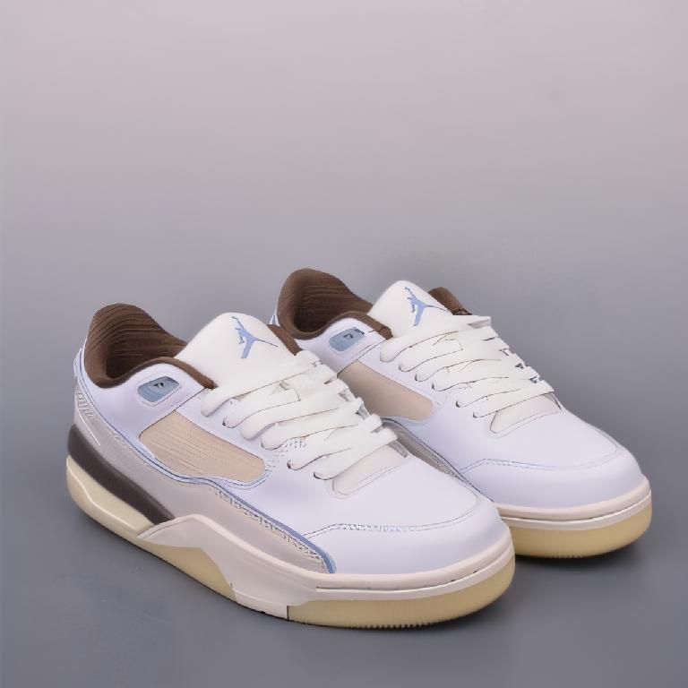 Air Jordan Flight Court 乔丹低帮复古篮球鞋 白棕配色1_00001_ Air Jordan Flight Court 乔丹低帮复古篮球鞋 白棕配色 - 图片 1