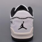 Air Jordan Flight Court 乔丹低帮复古篮球鞋 白黑配色 - 图片 2
