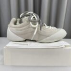 Alexander McQUEEN 亚历山大·麦昆 最新 Flexion系列情侣款 复古 休闲 运动鞋 浅米灰色 - 图片 4