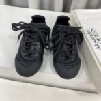 Alexander McQUEEN 亚历山大·麦昆 最新 Flexion系列情侣款 复古 休闲 运动鞋 黑色 - 图片 3