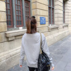 Ami艾米 经典小爱心标志刺绣圆领卫衣 - 图片 2