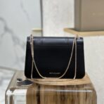 BVLGARI 宝格丽 Serpenti Forever 系列黑色小牛皮蛇头链带斜挎包 - 图片 2