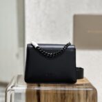 BVLGARI 宝格丽 Serpenti Forever 系列黑色小牛皮链带斜挎包 - 图片 3