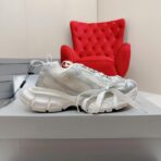 Balenciaga 3XL Distressed Extreme Lace Chunky Trainer Sneakers（巴黎世家 3XL 做旧双系带厚底老爹运动鞋）银灰色 - Image 4