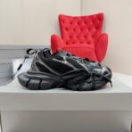 Balenciaga 3XL Distressed Extreme Lace Chunky Trainer Sneakers（巴黎世家 3XL 做旧双系带厚底老爹运动鞋）黑色 - Image 4