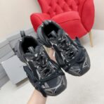 Balenciaga 3XL Distressed Extreme Lace Chunky Trainer Sneakers（巴黎世家 3XL 做旧双系带厚底老爹运动鞋）黑色 - Image 3