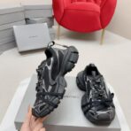 Balenciaga 3XL Distressed Extreme Lace Chunky Trainer Sneakers（巴黎世家 3XL 做旧双系带厚底老爹运动鞋）黑色 - Image 2