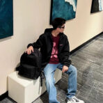 Burberry 23ss 橡树叶印花连帽风衣外套 - 图片 3