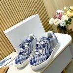 Burberry BOX 系列蓝白格纹低帮休闲运动鞋 - Imagem 2
