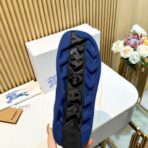 Burberry BOX 系列蓝金格纹低帮休闲运动鞋 - 图片 3