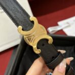 CELINE（思琳）TRIOMPHE 搭扣 25 毫米双面皮带 - 图片 2