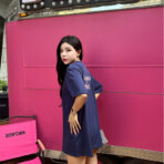 CHANEL 香奈儿 CC粉色logo印花短袖T恤 - 图片 4