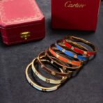 Cartier 卡地亚金彩色一字螺丝刀手镯 - 图片 4
