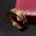 Cartier 卡地亚镶单钻雕刻签名字母手镯 - 图片 2